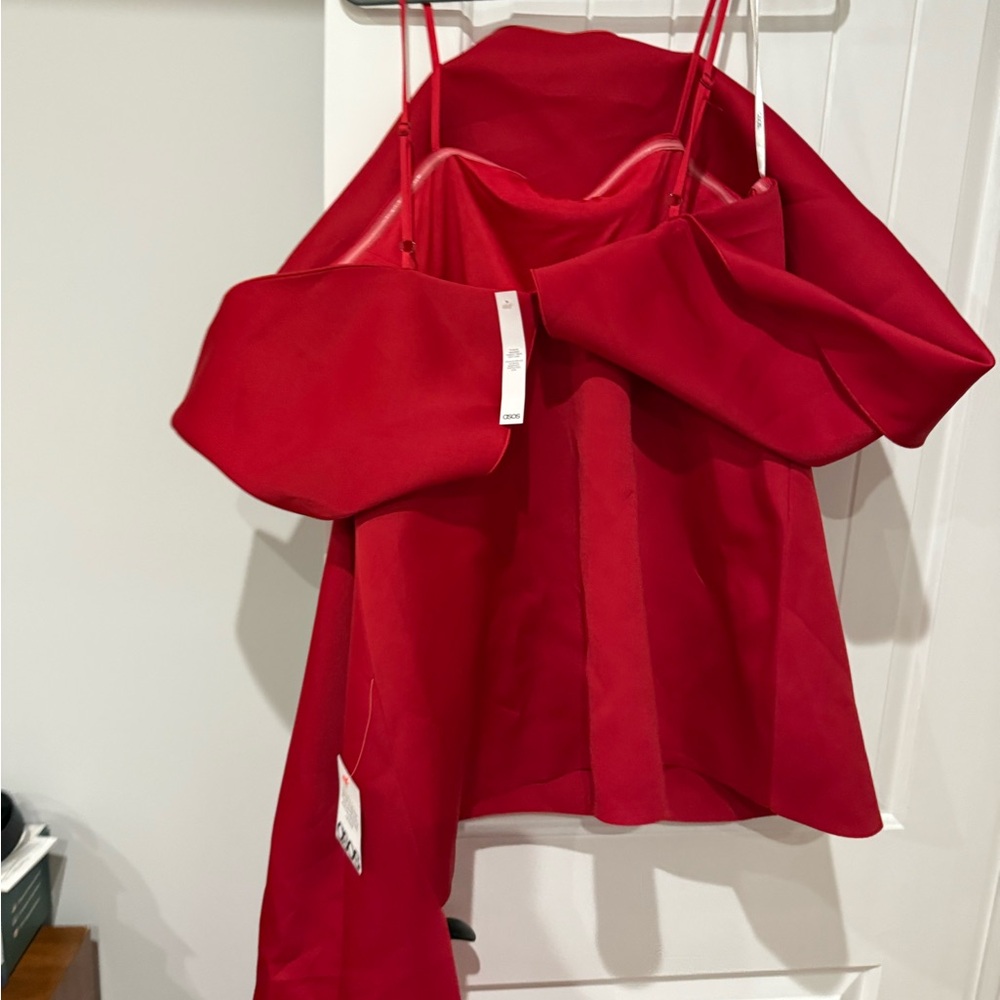 NWT Elegant Red Assymetrical Dress - Picture 10 of 14